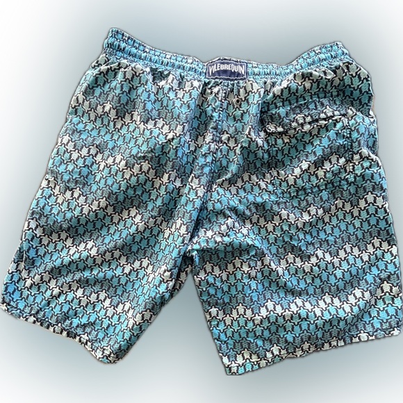 Vilebrequin Moorea Herringbone Turtles Print Swim Short Men’s XL used - Picture 2 of 8